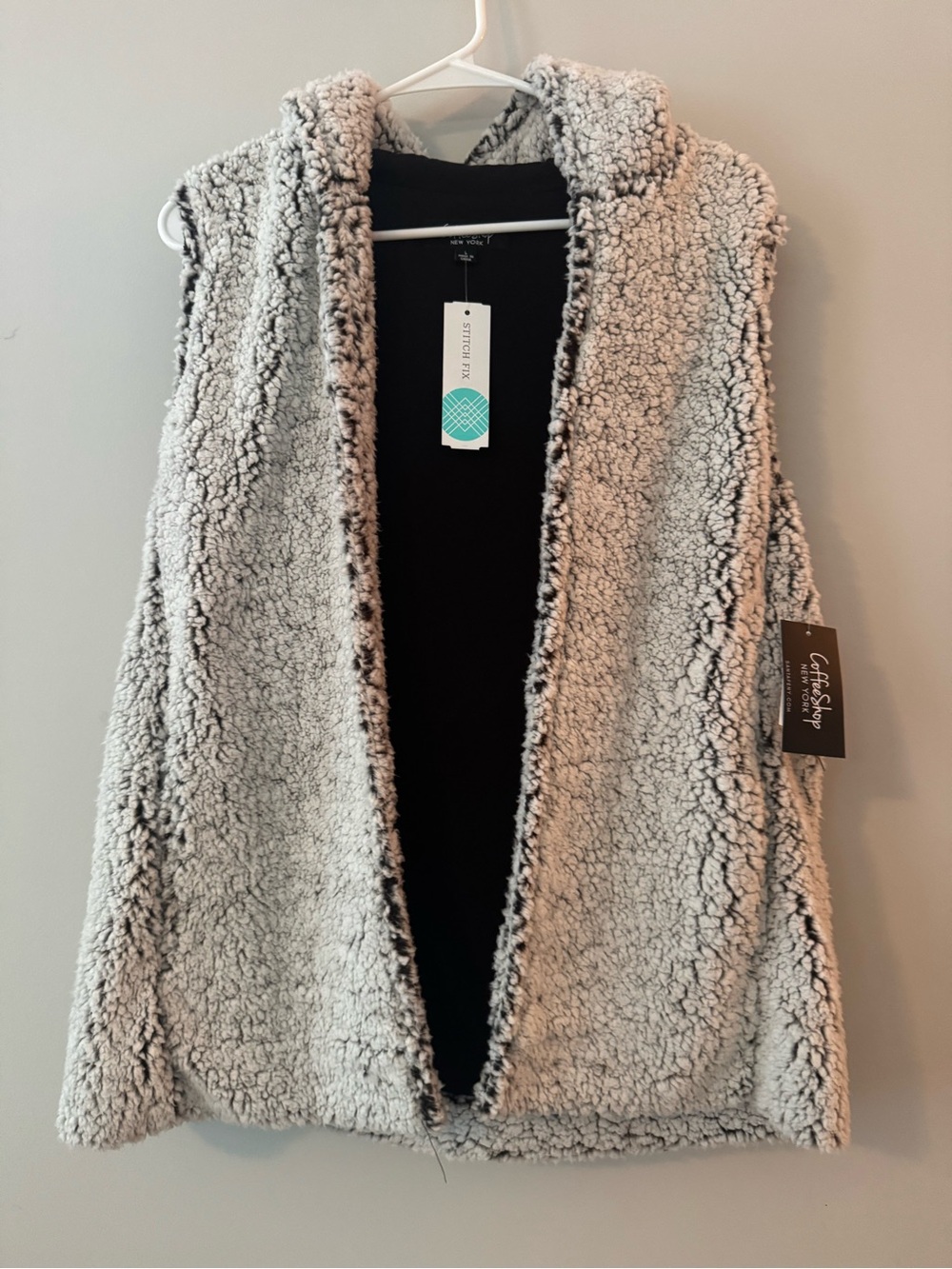 Cherish Gray Sherpa Vest - Cozy Open Front Vest
